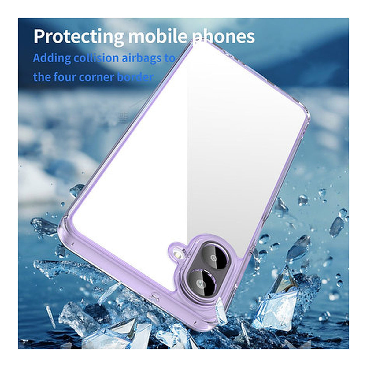 Tuff-Luv EdgeGuard Bumper Case for Samsung Galaxy A07 Purple MF4602