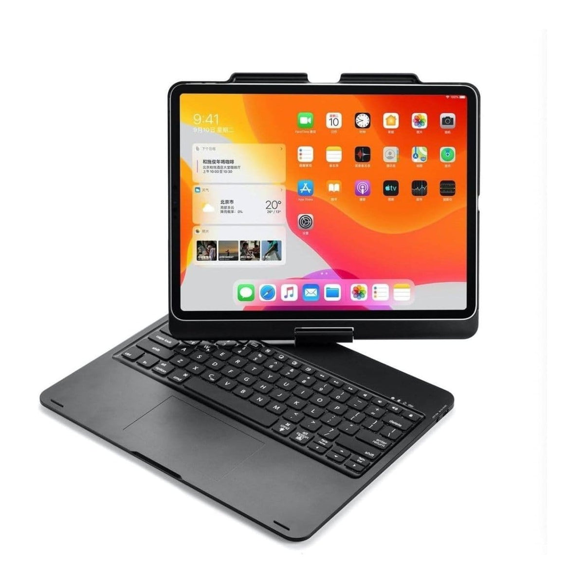 Tuff-Luv Pro-Elite Bluetooth Clam Shell Keyboard Case with Touchpad for Apple iPad Pro 12.9-inch MF519