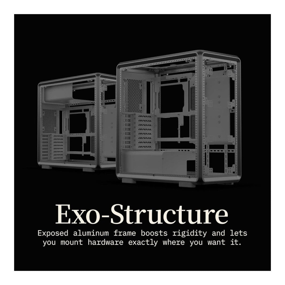 Cooler Master MasterFrame 600 Midi Tower PC Case Black MF600-KGNN-S00
