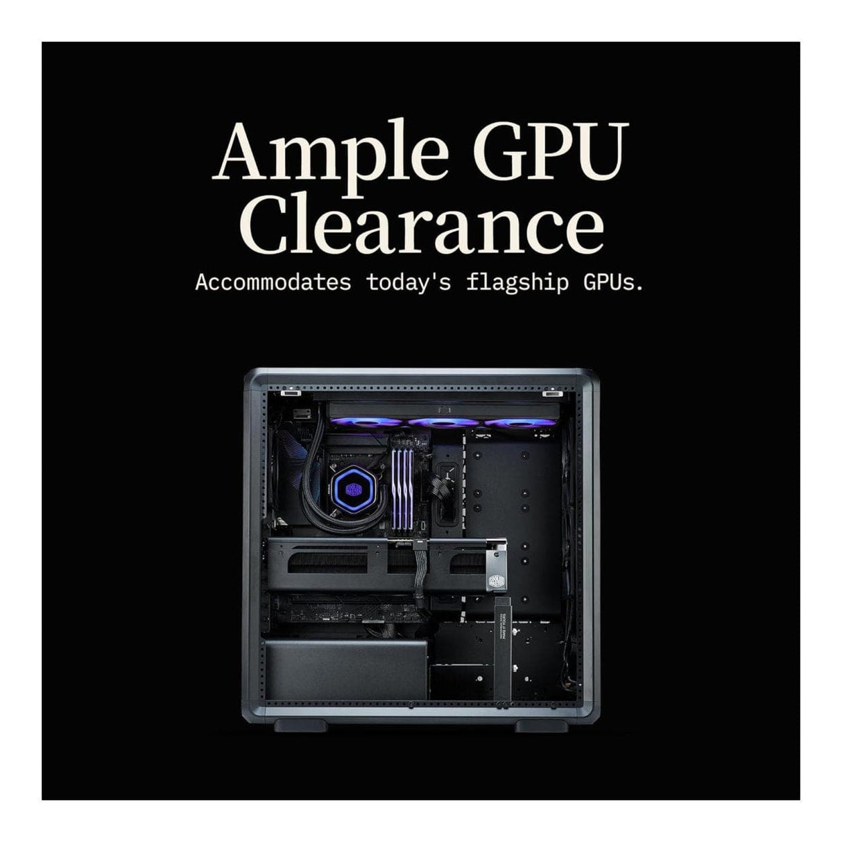 Cooler Master MasterFrame 600 Midi Tower PC Case Black MF600-KGNN-S00