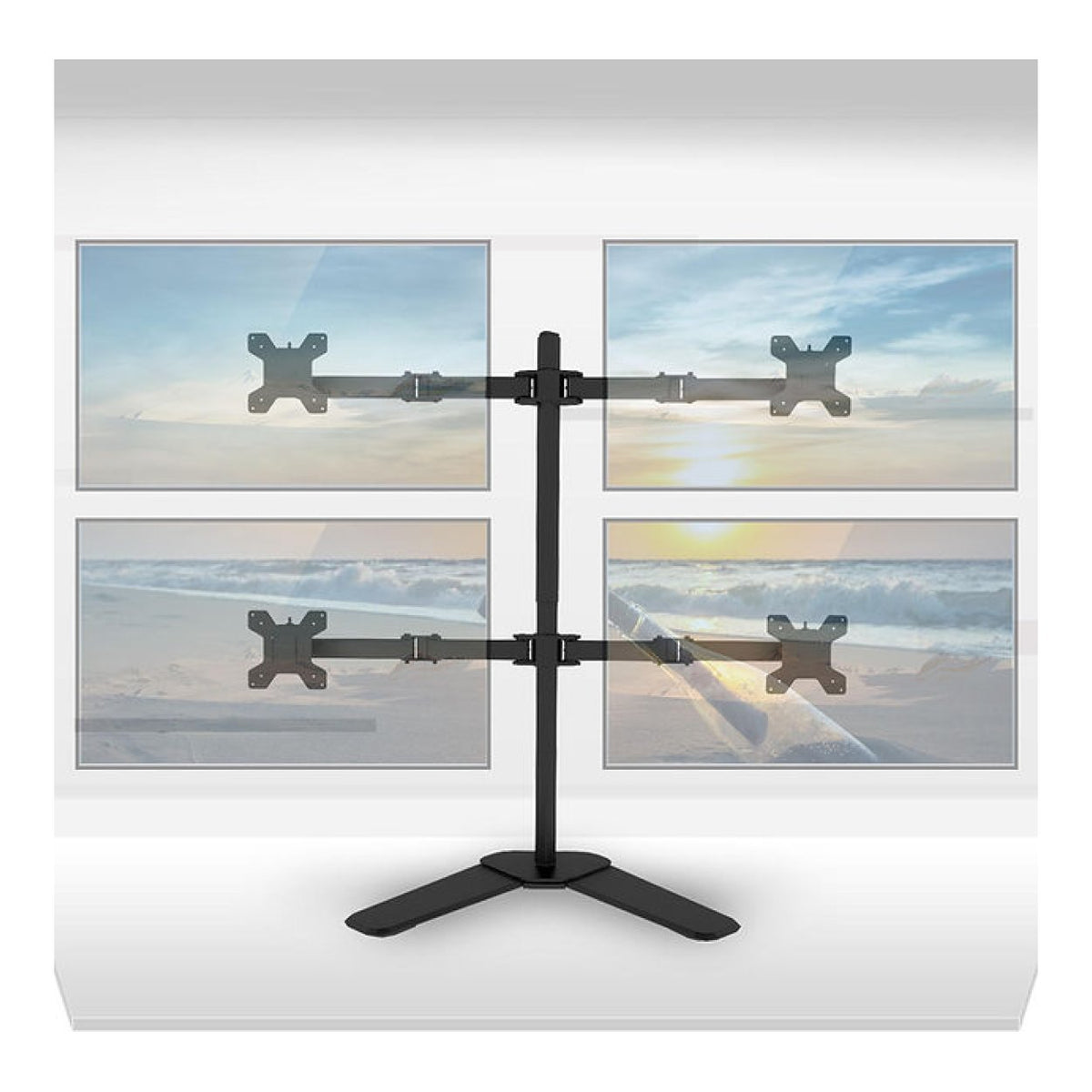 Tuff-Luv Quad LCD Monitor Stand for 4 Screens up to 32-inch MF865