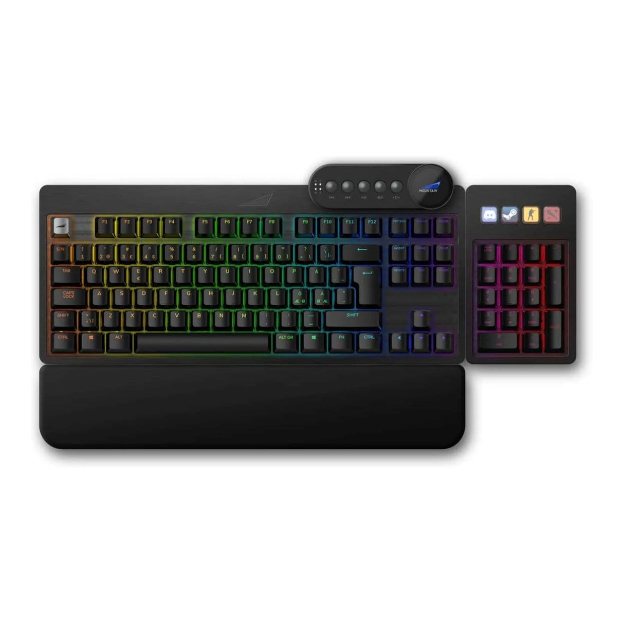 MOUNTAIN Everest Max Wired RGB Gaming Keyboard Black MG-EVK1B-CO1-US
