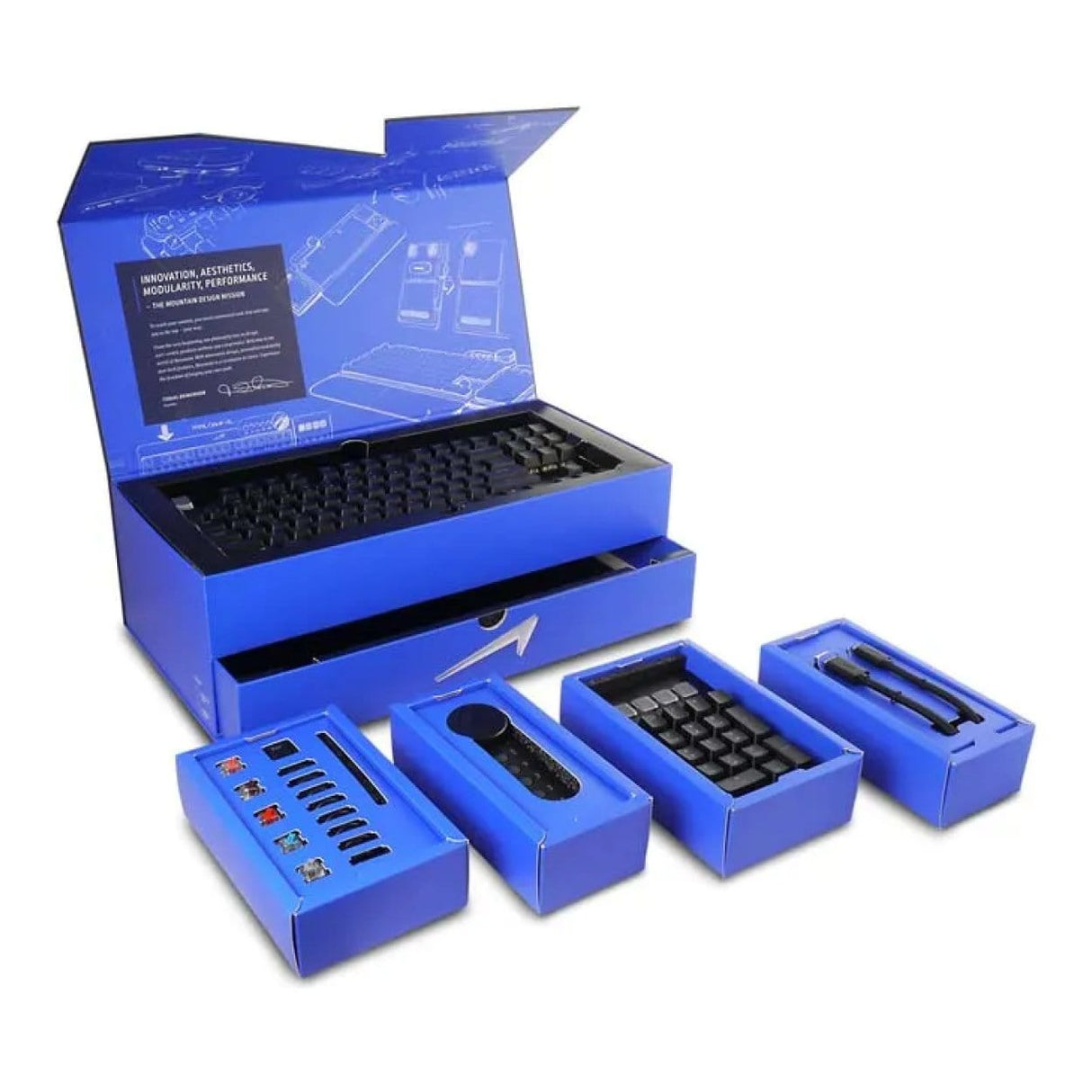 MOUNTAIN Everest Max Wired RGB Gaming Keyboard Grey MG-EVK1G-CO1-US