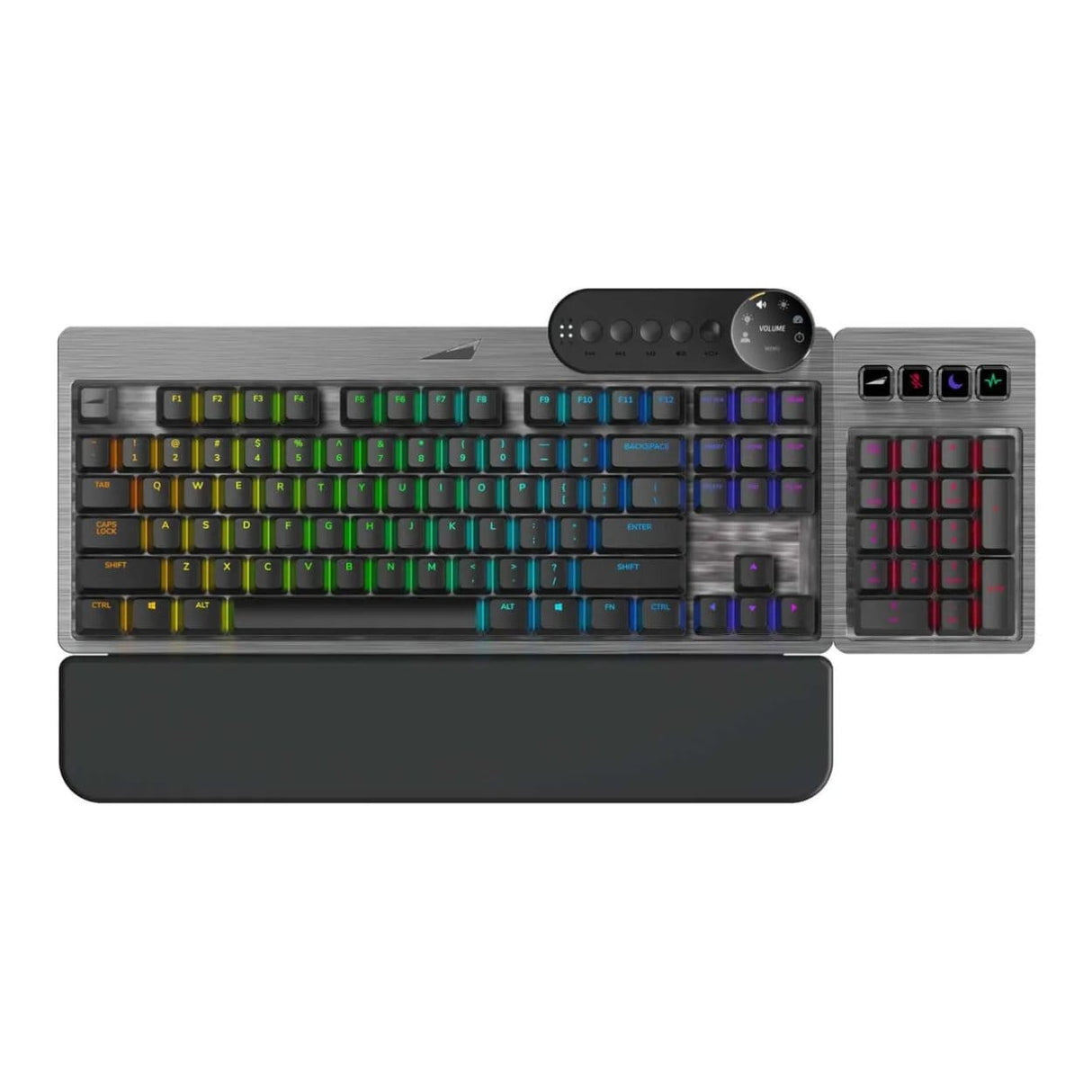 MOUNTAIN Everest Max Wired RGB Gaming Keyboard with MX Red Switches - Grey