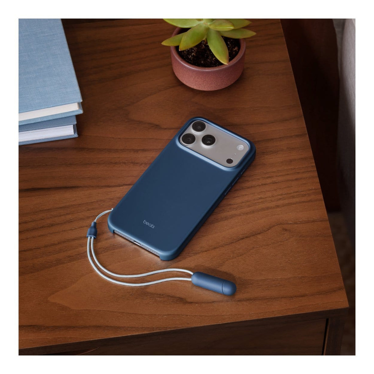 Apple Beats iPhone 17 Pro Max Kickstand Bedrock Blue Case with MagSafe and Camera Control MGTR4LL/A