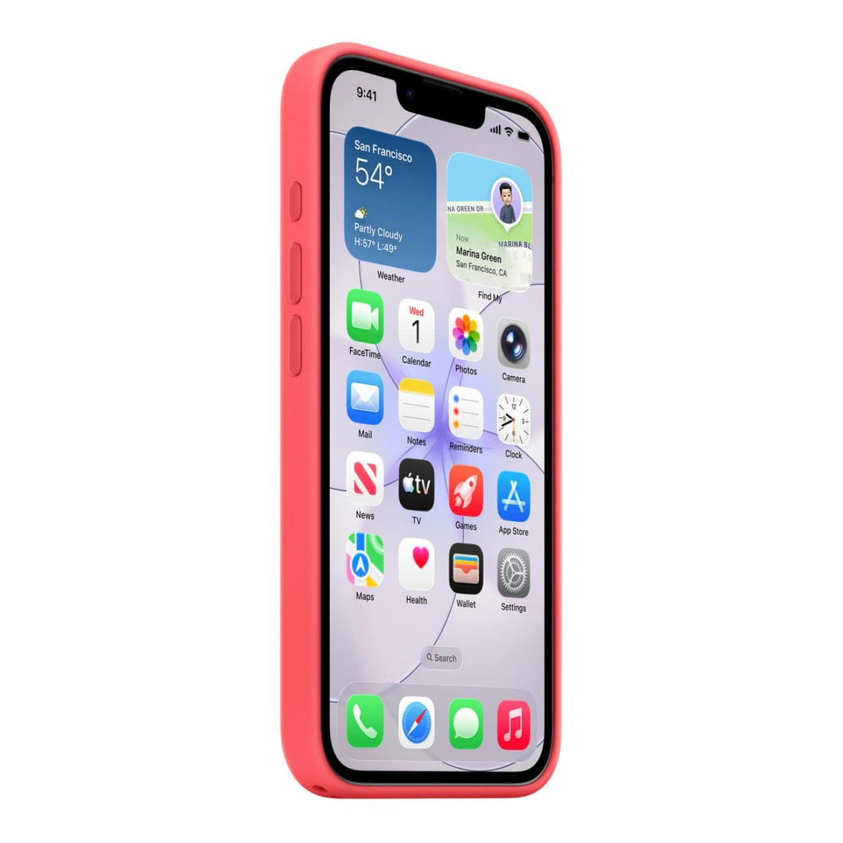 Apple iPhone 17e Silicone Case with MagSafe Bright Guava MHWH4ZM/A