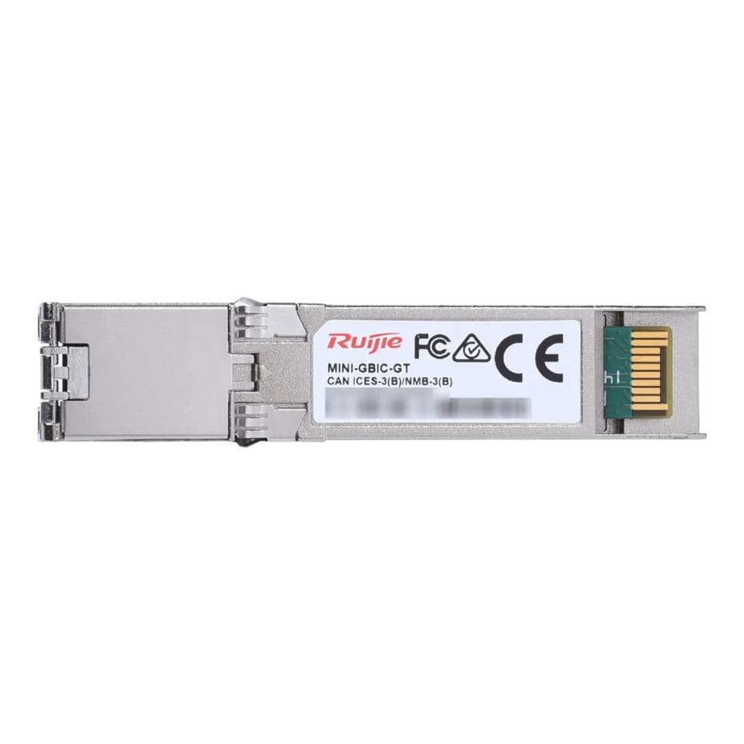 Ruijie Networks Mini-GBIC-GT 1000BASE-T SFP Copper RJ45 100-m Transceiver Module