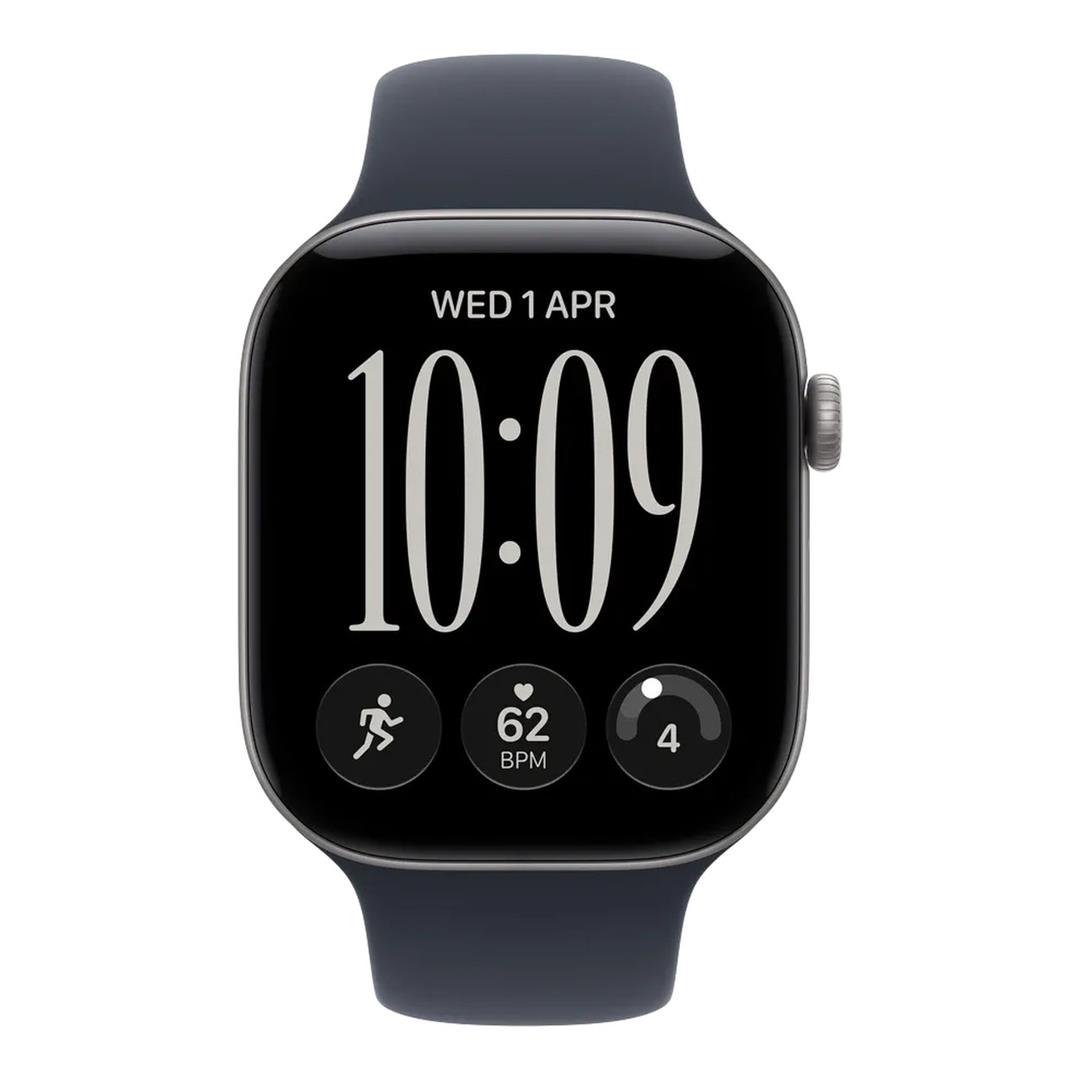 Apple Watch Series 12 GPS 42mm Space Grey Aluminium Case with Navy Blue Sport Band S/M