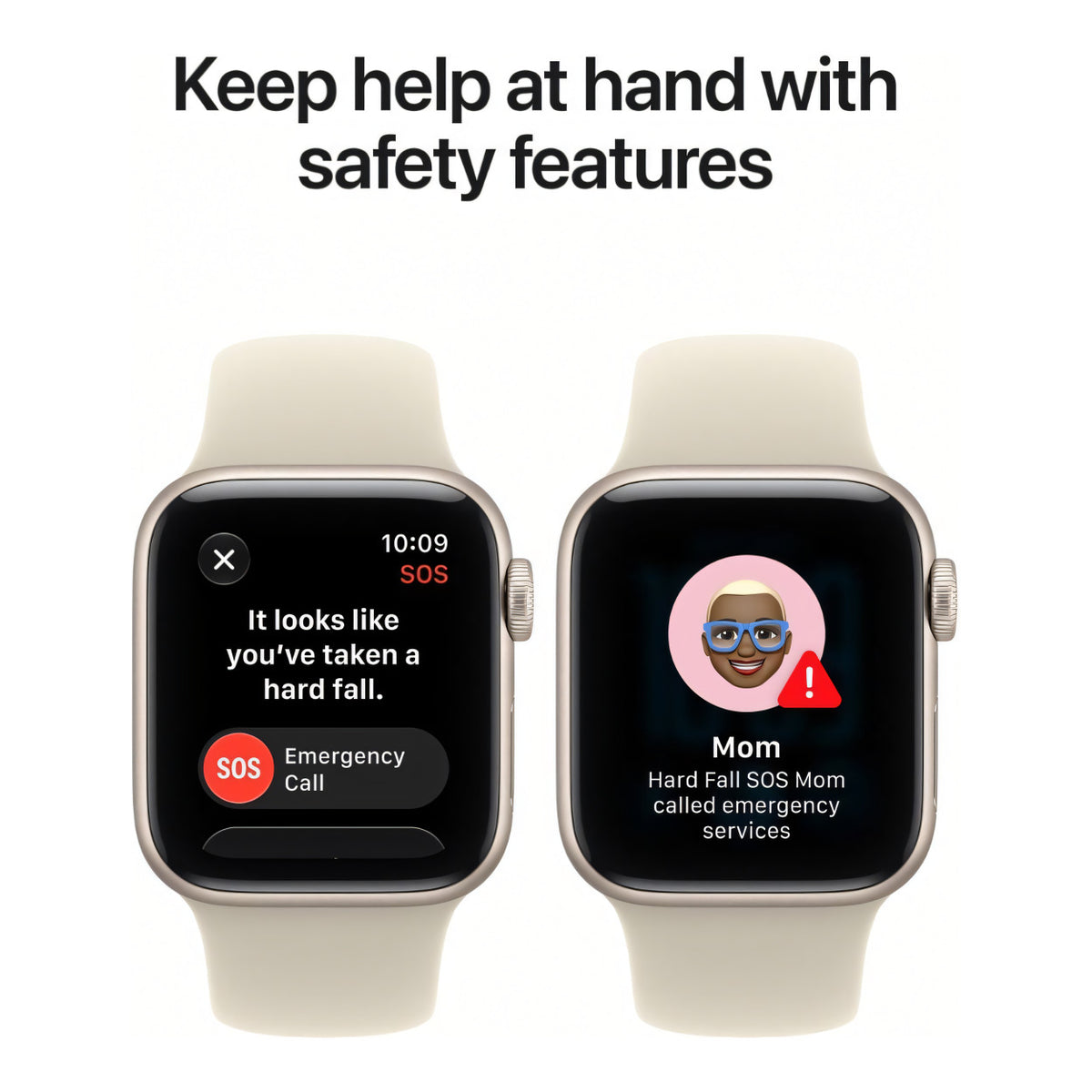 Apple Watch SE 3 GPS 40mm Starlight Aluminium Case with Sand Sport Band - M/L MJKW4AF/A