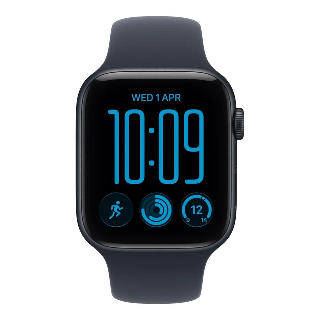 Apple Watch SE 3 GPS + Cellular 40mm Midnight Aluminium Case with Navy Blue Sport Band M/L