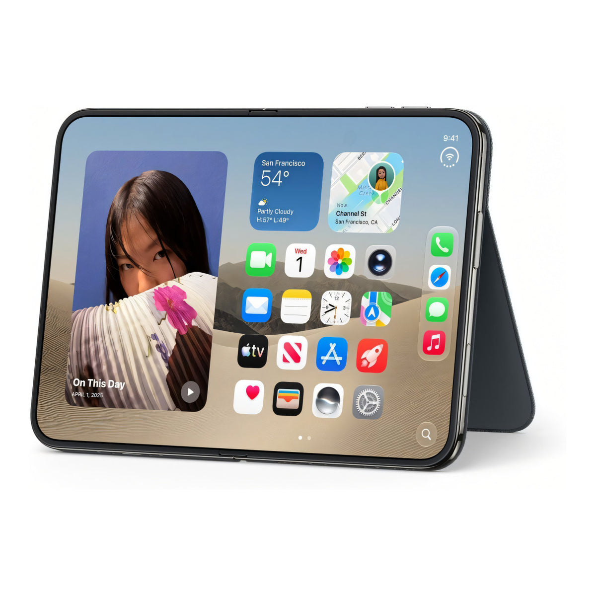 Apple iPhone Duo Folio with Kickstand - Navy Blue MKR74ZM/A