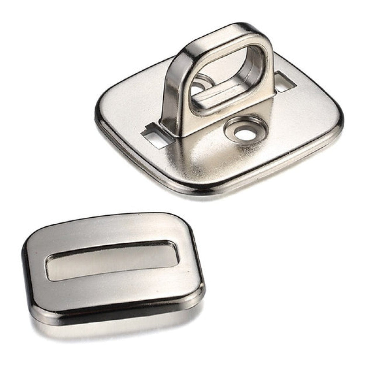 Tuff-Luv 2x2cm Desk Zinc Alloy Security Base Plate Silver MLOCK5