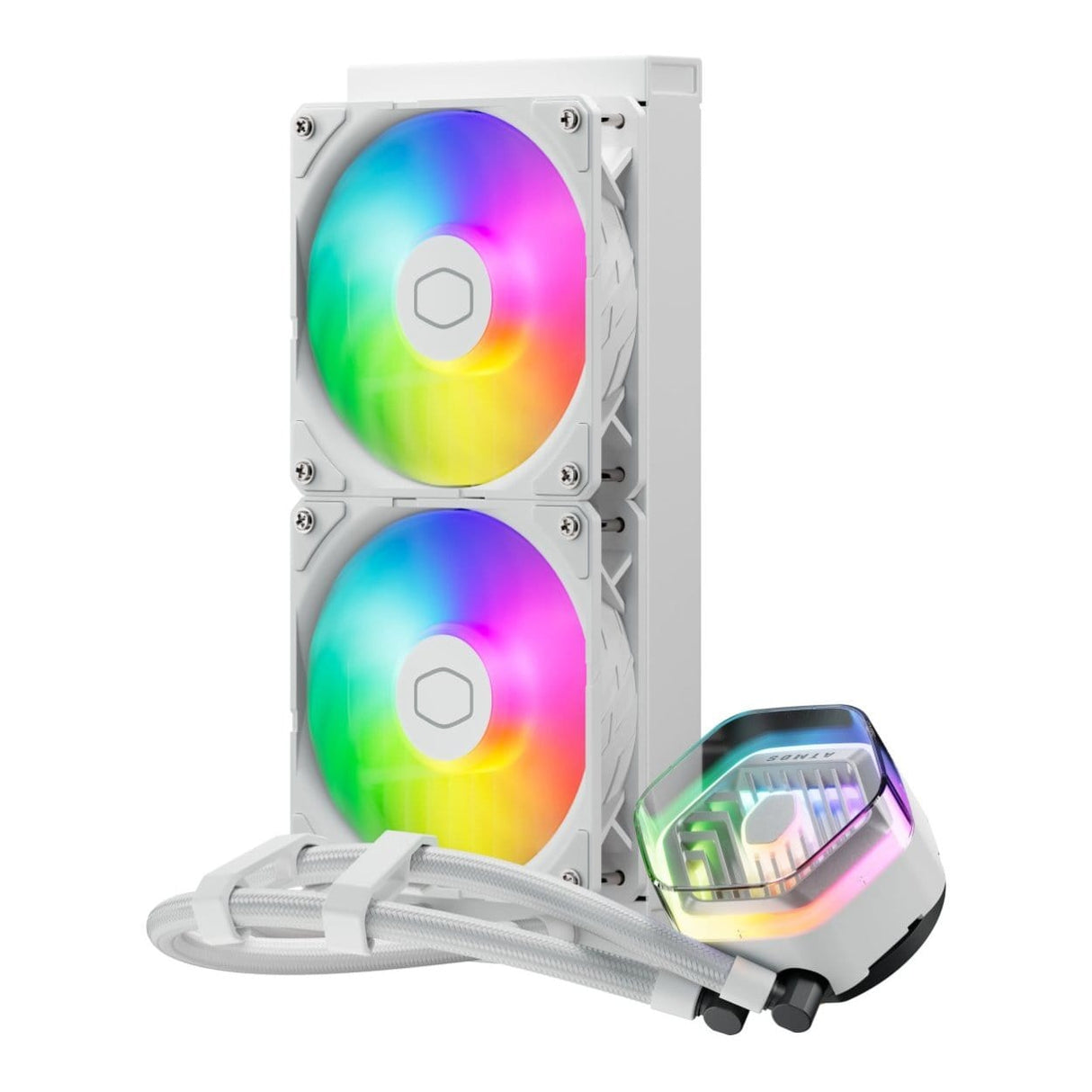 Cooler Master MasterLiquid 240 Atmos 240mm ARGB Liquid CPU Cooler - White MLX-D24M-A25PZ-RW