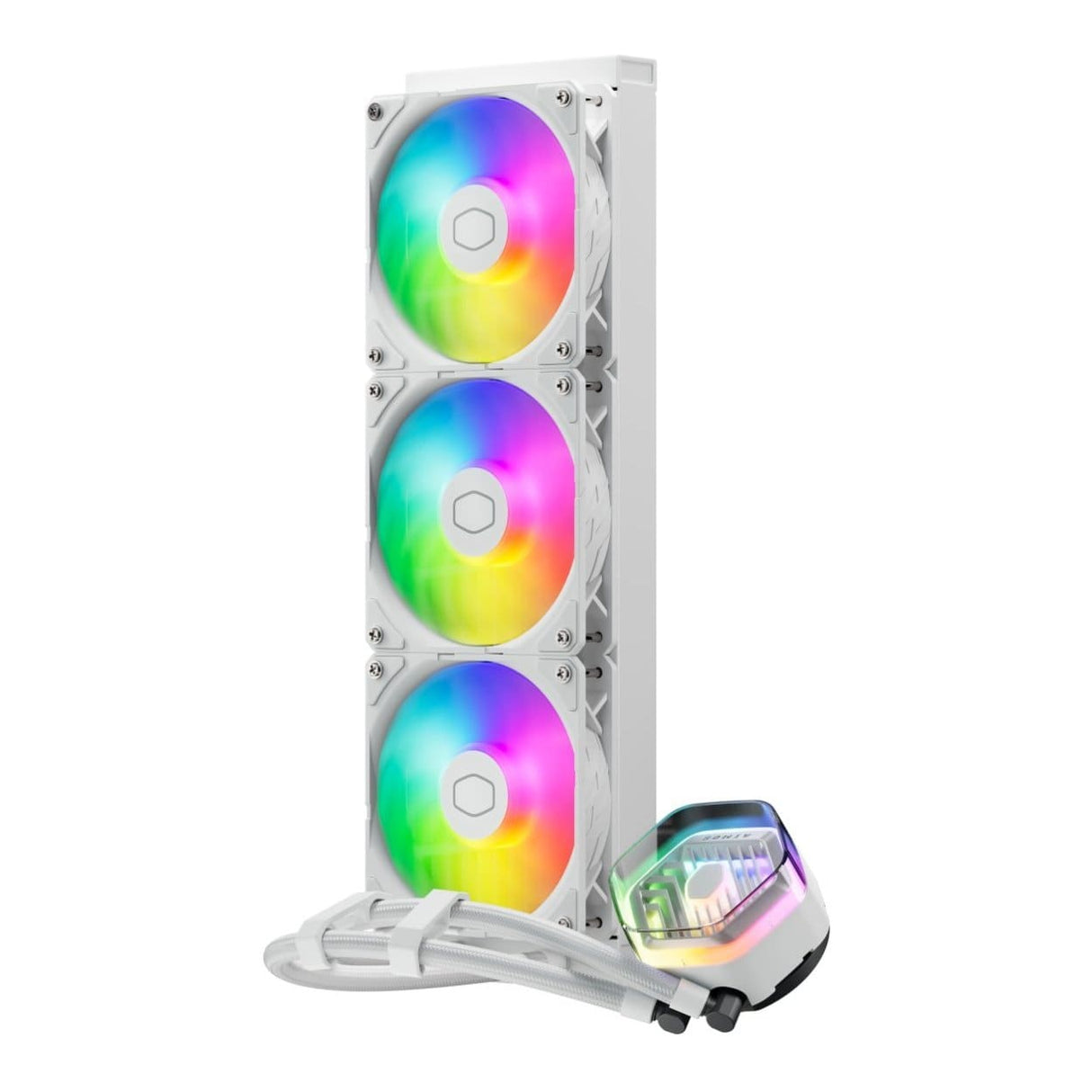 Cooler Master MasterLiquid 360 Atmos 360mm ARGB Liquid CPU Cooler - White MLX-D36M-A25PZ-RW