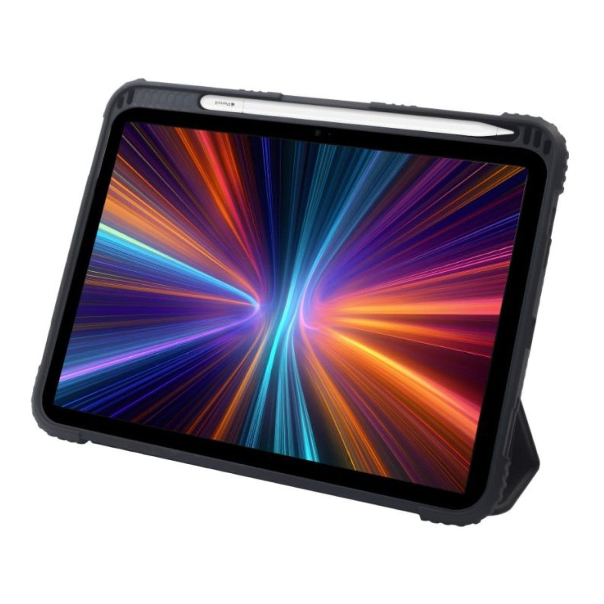 Moov Rugged Tri-fold Flap Case with Pencil Holder for iPad A16 10th Gen - Black MO-510942-KCL