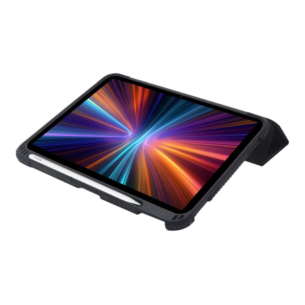 Moov Rugged Tri-fold Flap Case with Pencil Holder for iPad A16 10th Gen - Black MO-510942-KCL