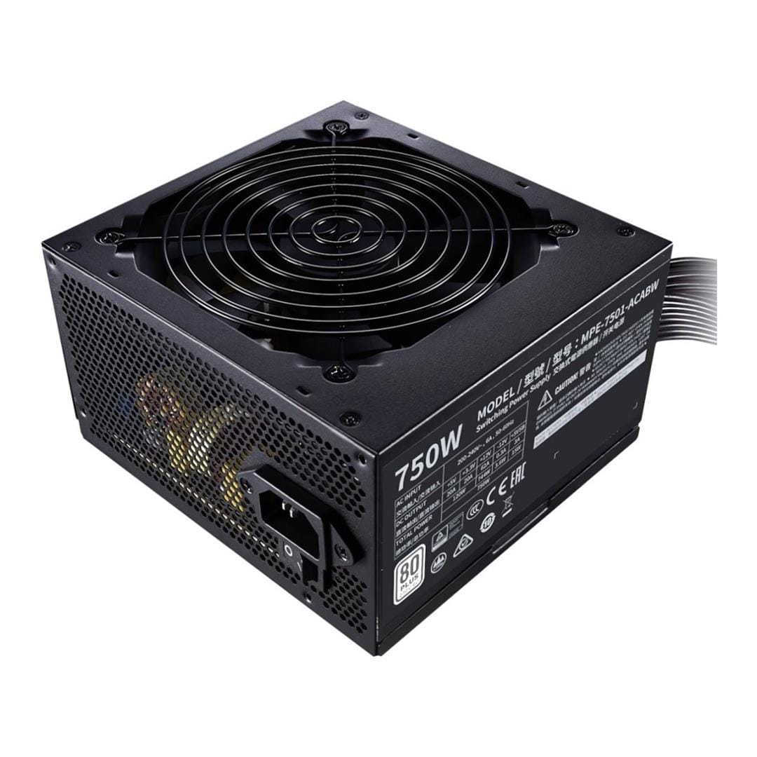 Cooler Master MWE 750 750W 80 Plus Bronze Non-Modular Power Supply MPE-7501-ACABW-3BEU
