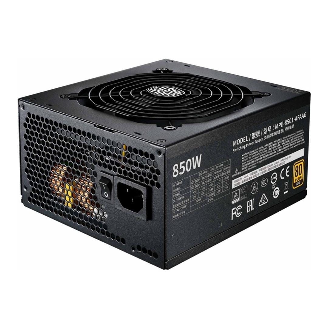 Cooler Master MWE Gold 850 V2 850W 80 Plus Gold Fully-Modular ATX Power Supply MPE-8501-AFAAG-3EEU