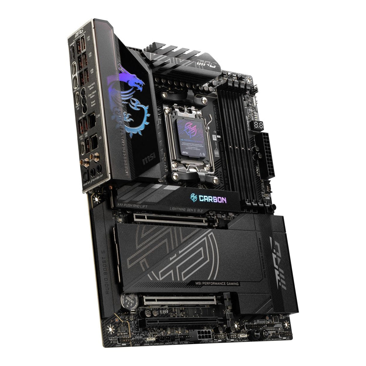 MSI MPG X870E Carbon Wi-Fi AMD Socket AM5 ATX Motherboard