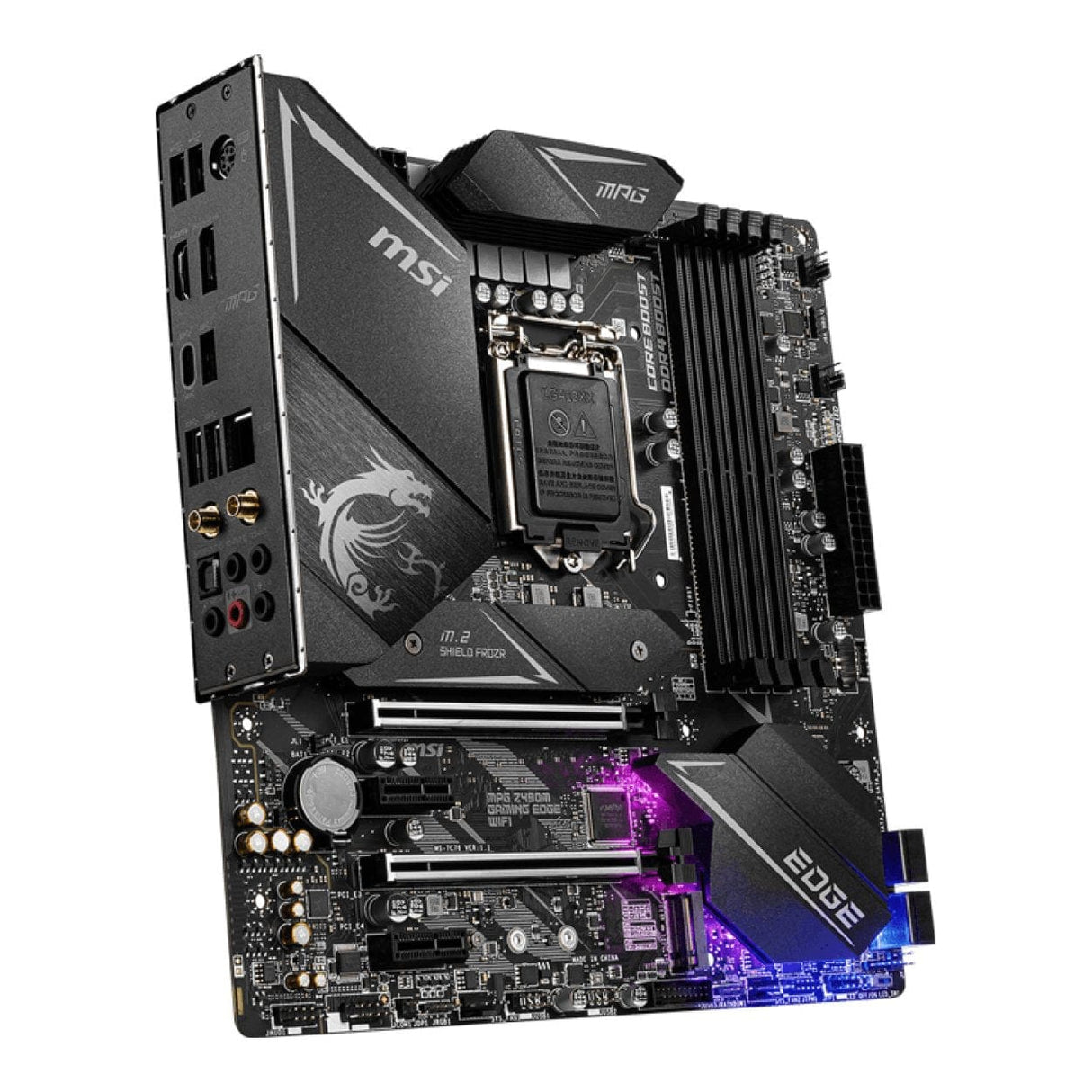 MSI MPG Z490M Gaming EDGE WiFi mATX LGA1200 DDR4 Motherboard
