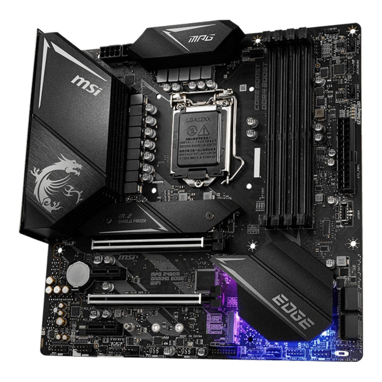 MSI MPG Z490M Gaming EDGE WiFi mATX LGA1200 DDR4 Motherboard