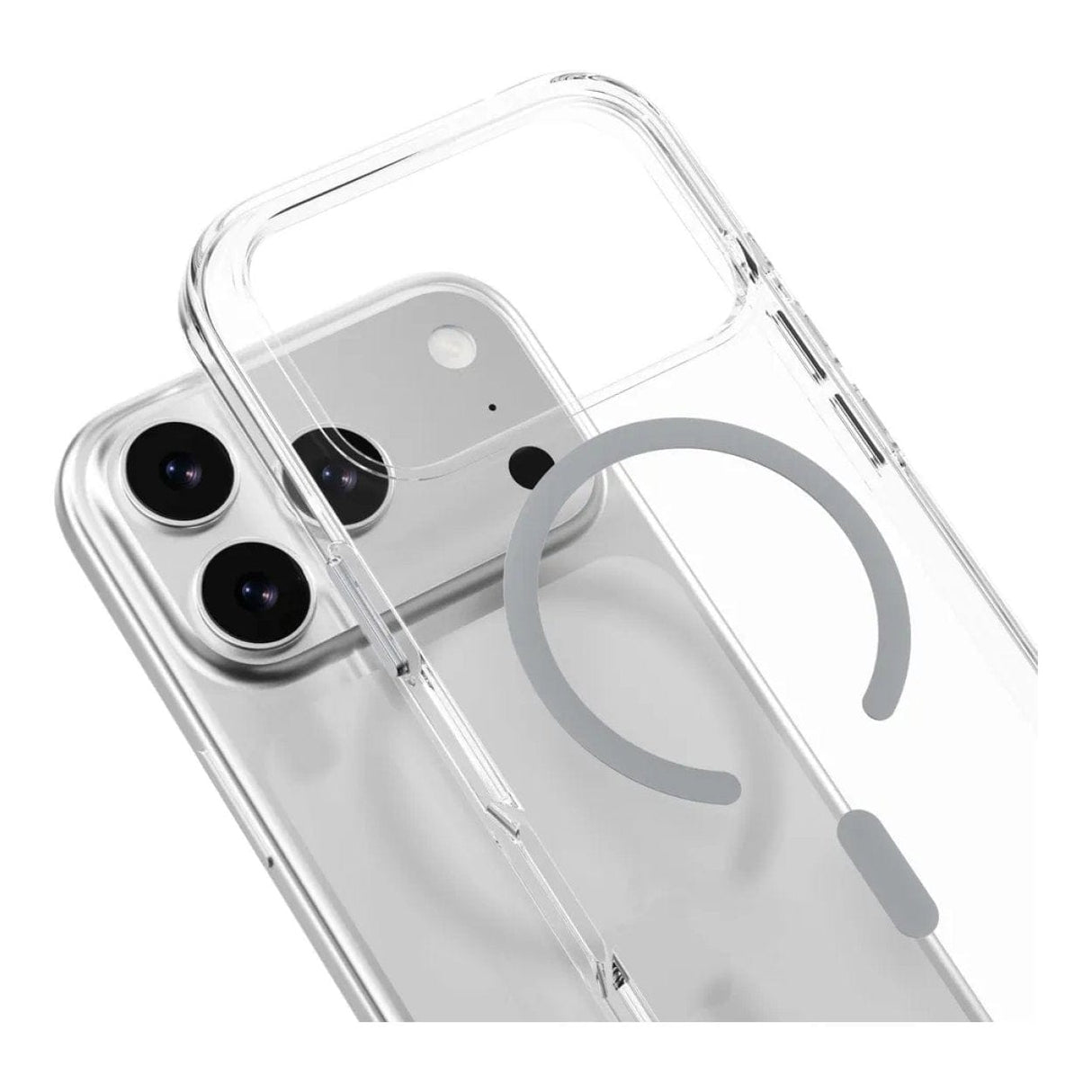 MagEasy Bright M Never Yellowing Protective Clear Case for iPhone 17 Pro Mist Ring MPH17P394TI25