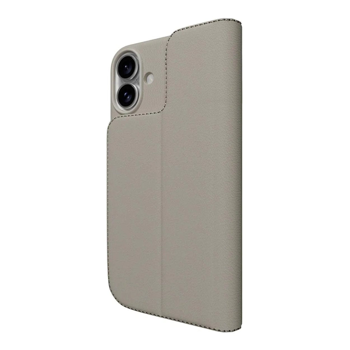 MagEasy Card Folio M Flip Leather Phone Case for iPhone 16 Plus - Starlight MPH667263SI24