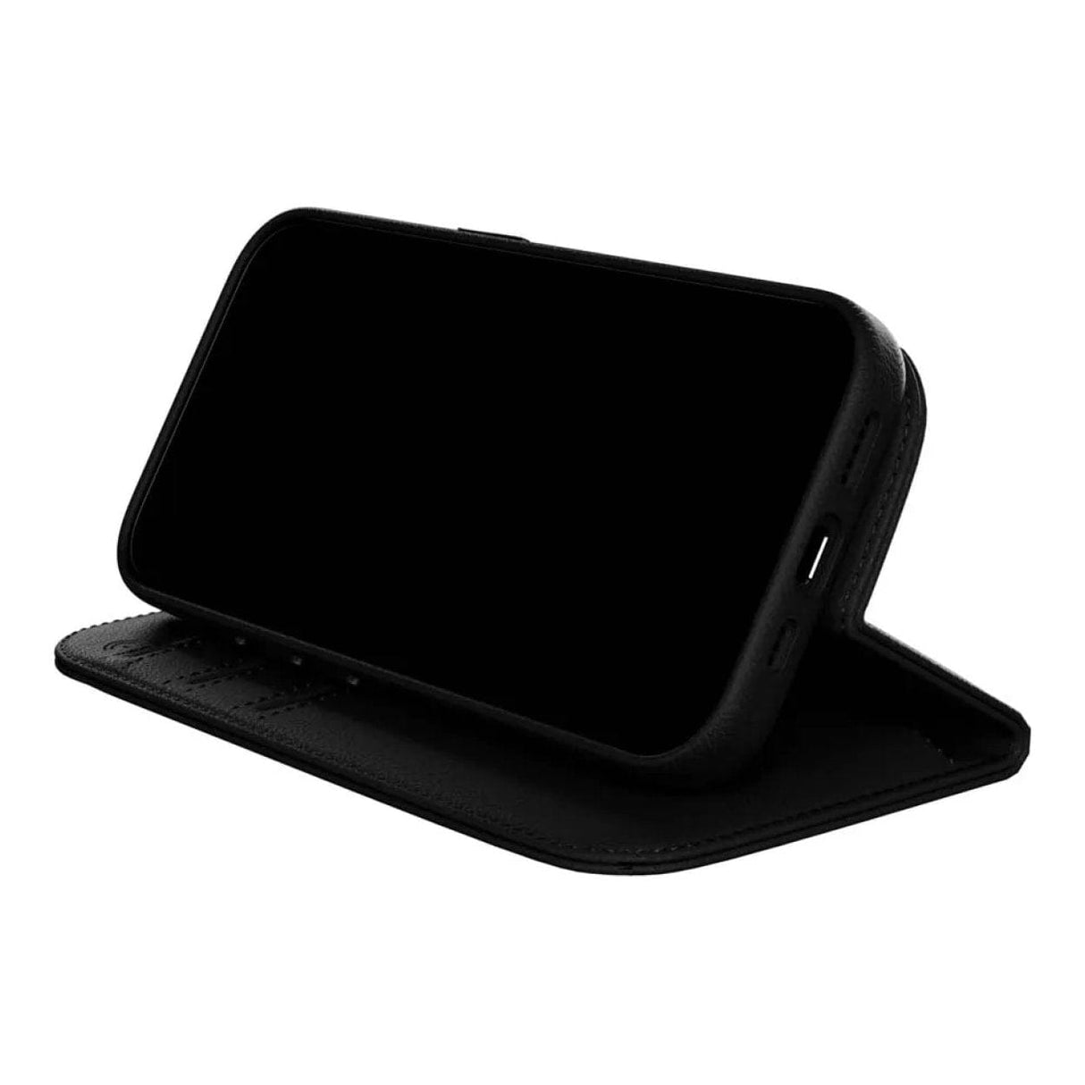 MagEasy Card Folio M Flip Leather Phone Case for iPhone 16 Pro - Black MPH66P263BK24