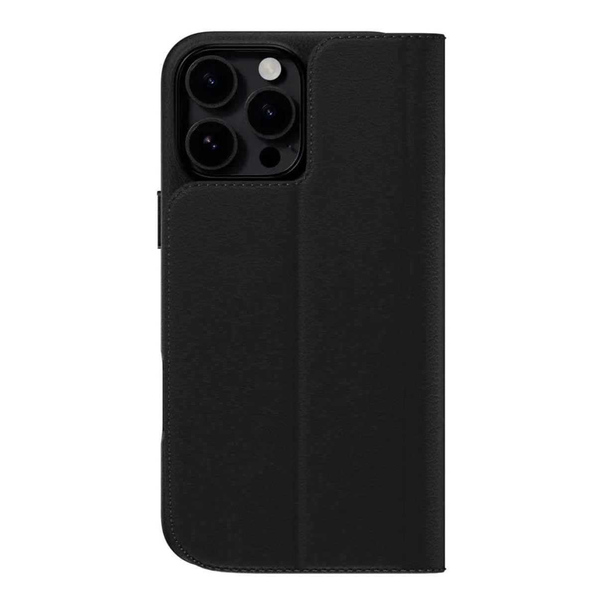 MagEasy Card Folio M Flip Leather Phone Case for iPhone 16 Pro Max - Black MPH67P263BK24