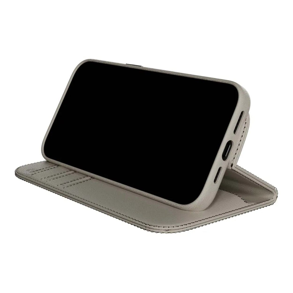 MagEasy Card Folio M Flip Leather Phone Case for iPhone 16 Pro Max - Starlight MPH67P263SI24