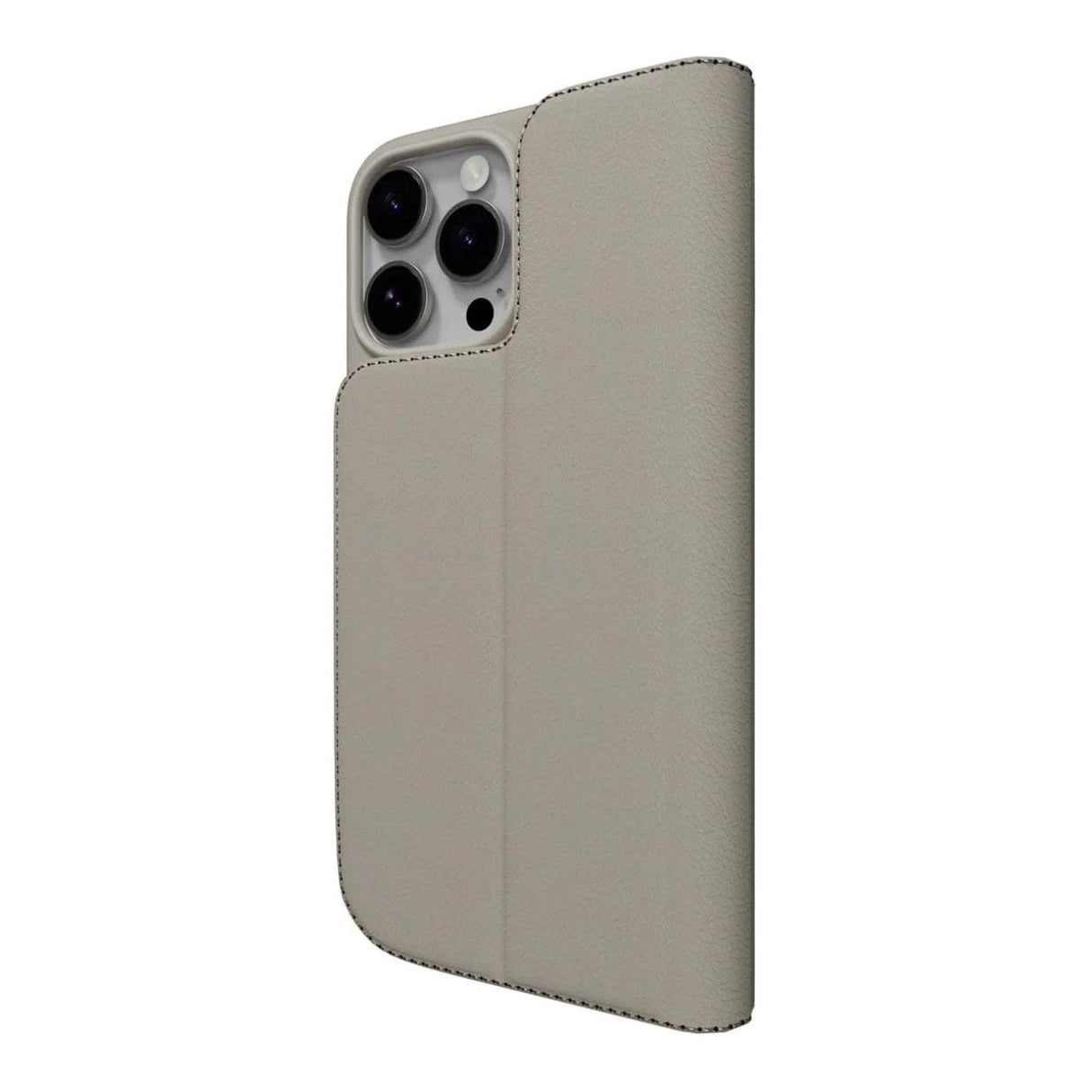 MagEasy Card Folio M Flip Leather Phone Case for iPhone 16 Pro Max - Starlight MPH67P263SI24