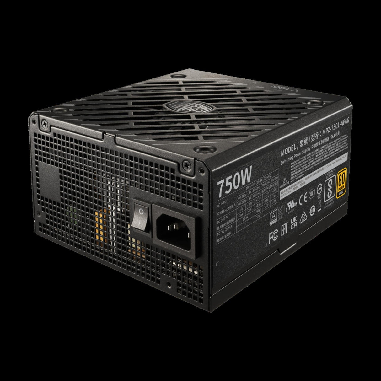 Cooler Master V750 Gold I 750W 24-pin ATX PSU MPZ-7501-AFAG-BEU