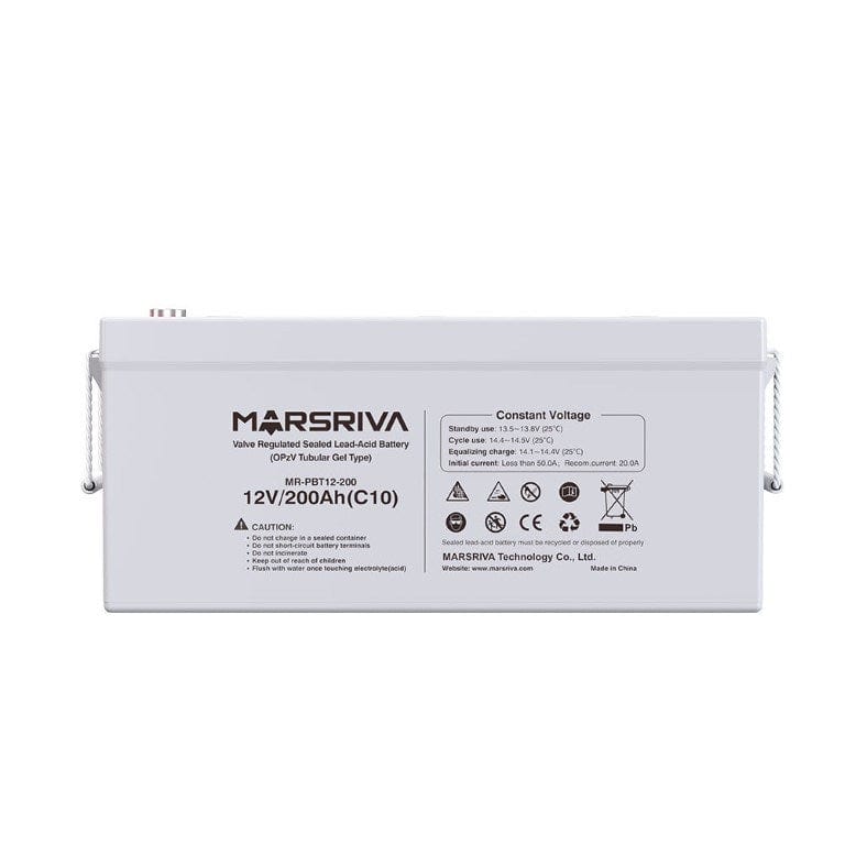 Marsriva 12V 200Ah Valve Regulated Sealed Lead-acid Battery MR-PBT12 200