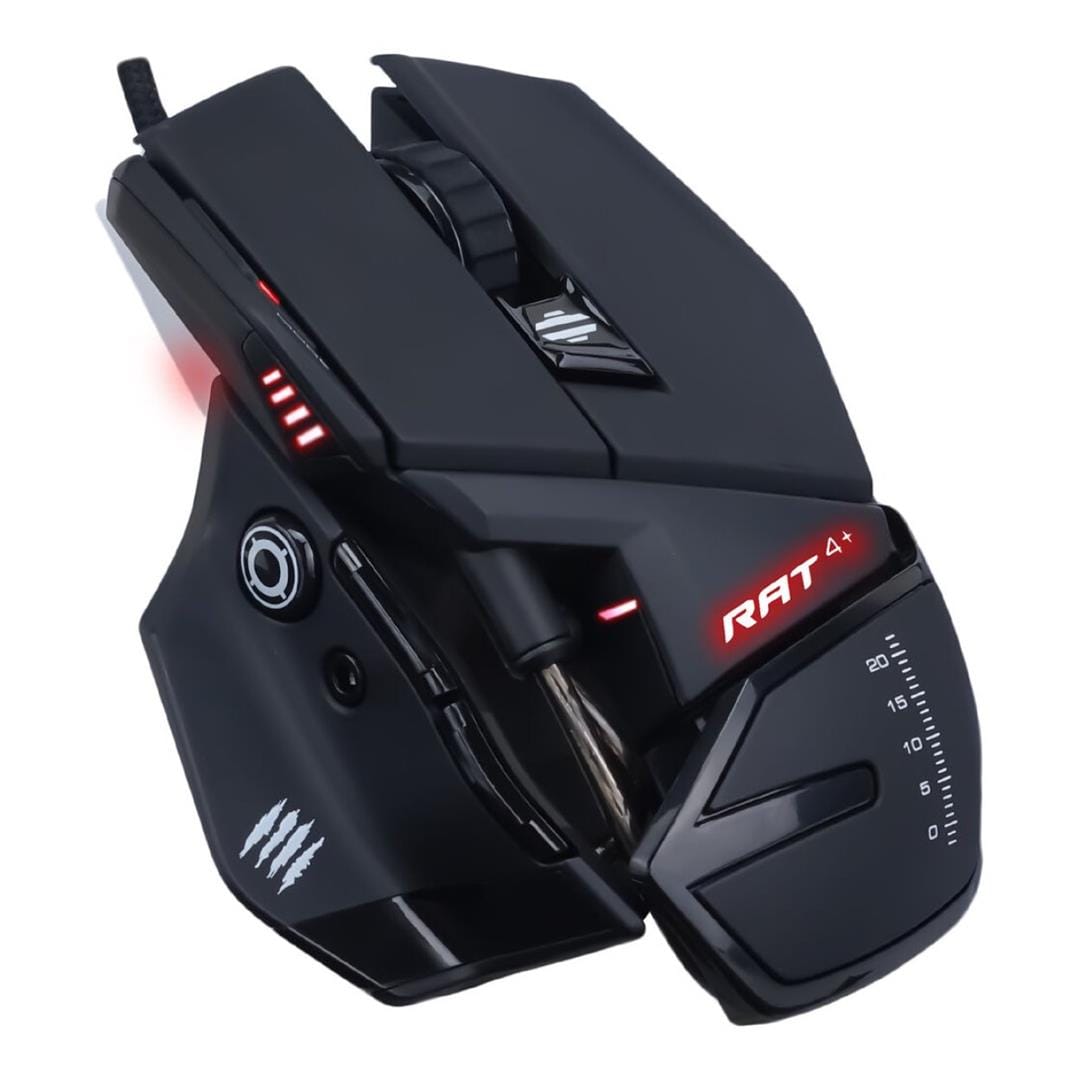 Mad Catz R.A.T. 4+ Optical Wired Gaming Mouse MR03MCINBL000-0