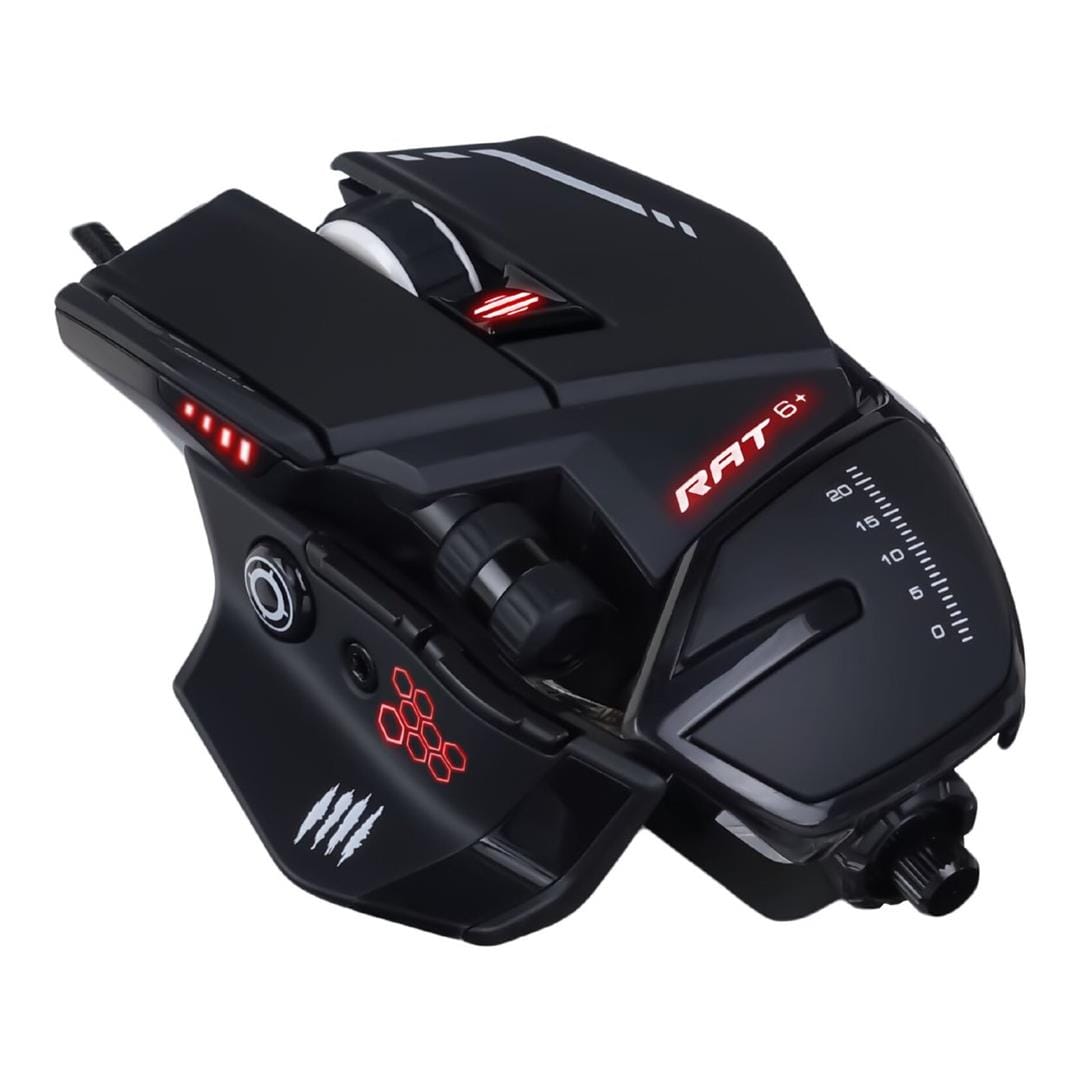 Mad Catz R.A.T. 6+ Optical Wired Gaming Mouse MR04DCINBL000-0