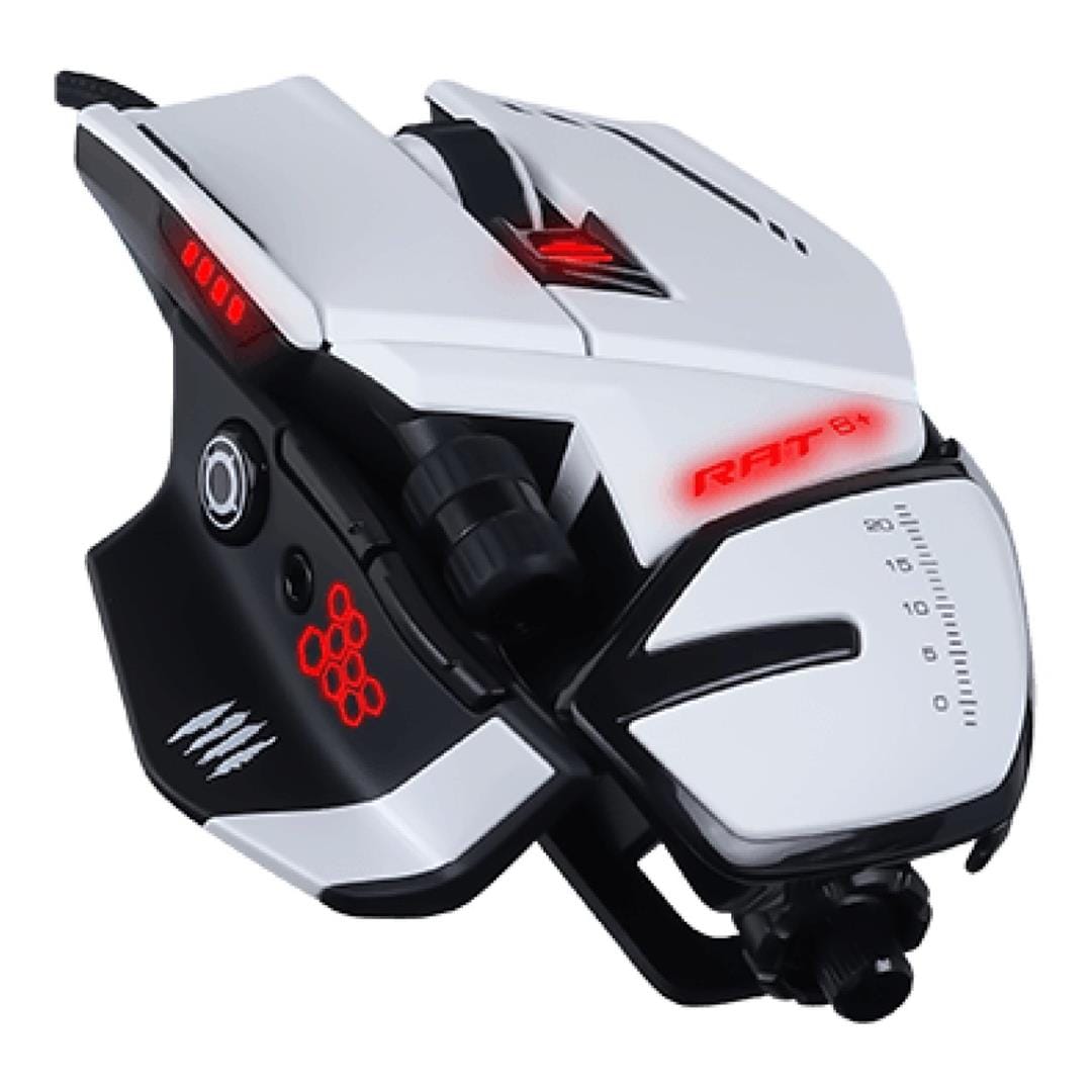 Mad Catz R.A.T. 6+ Optical Wired Gaming Mouse MR04DCINWH000-0