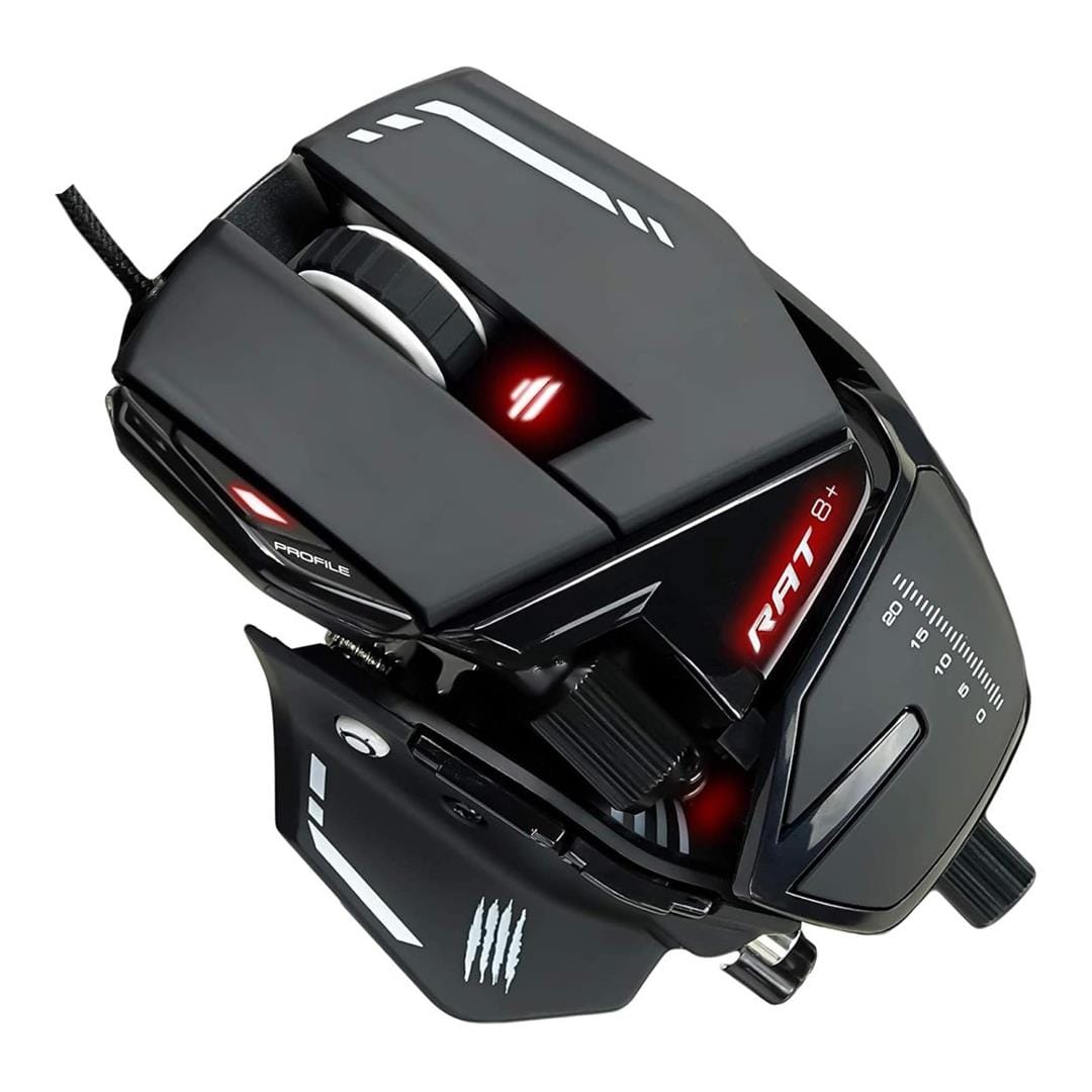 Mad Catz R.A.T. 8+ Optical Wired Gaming Mouse MR05DCINBL000-0