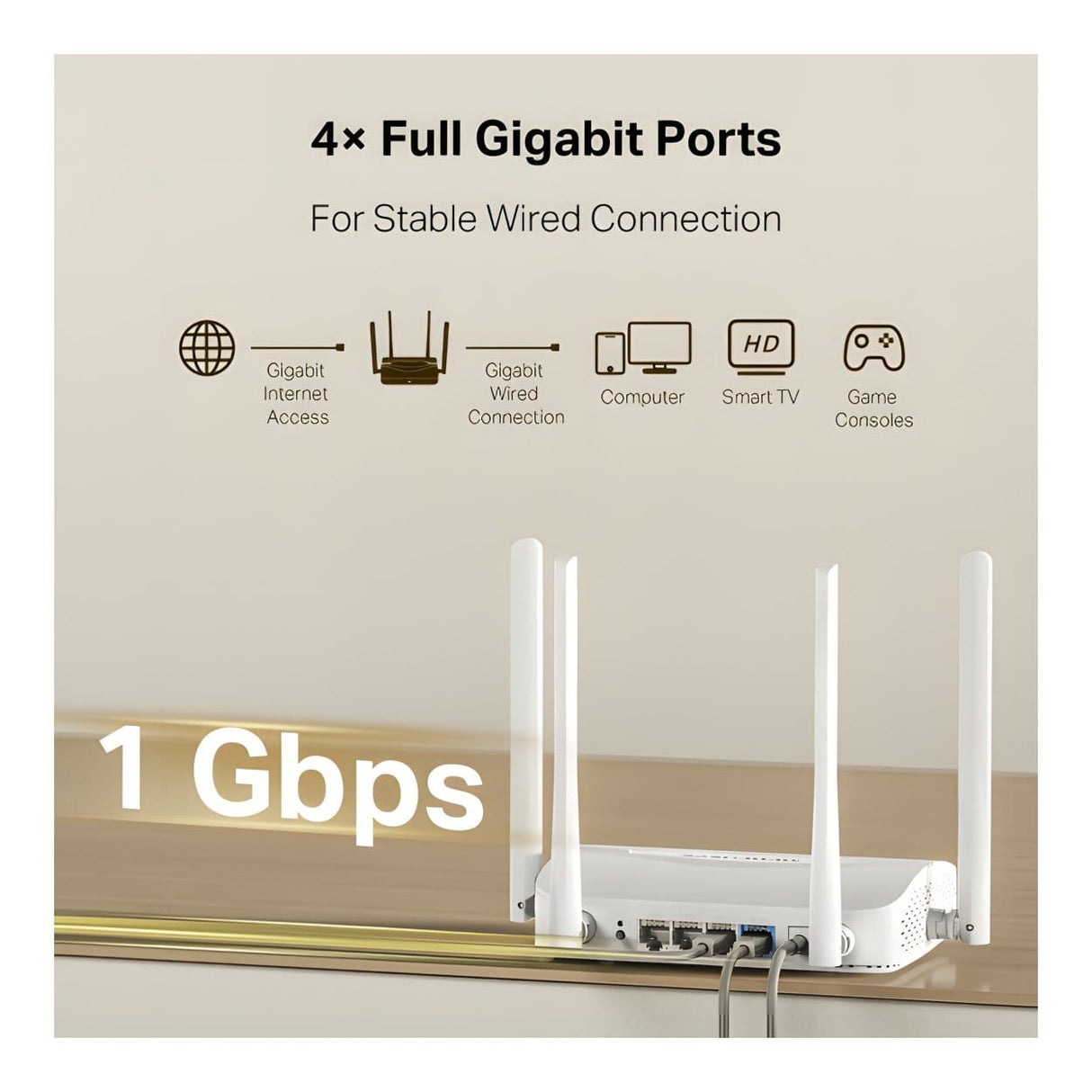 Mercusys MR25WBE BE3600 Wi-Fi 7 Wireless Router - Dual Band 2.4GHz and 5GHz Gigabit Ethernet