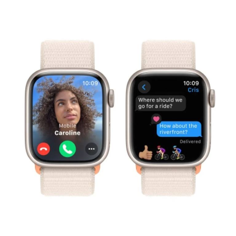 Apple Watch Series 9 GPS 41mm Starlight Aluminium with Starlight Sport Loop