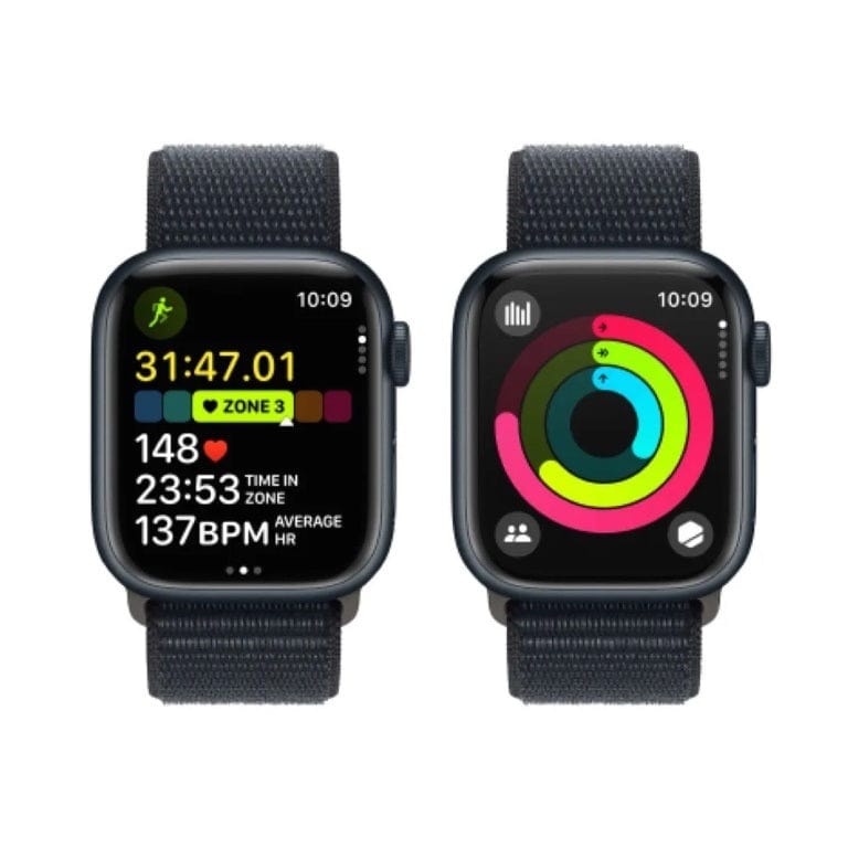 Apple Watch Series 9 GPS 41mm Midnight Aluminium with Midnight Sport Loop