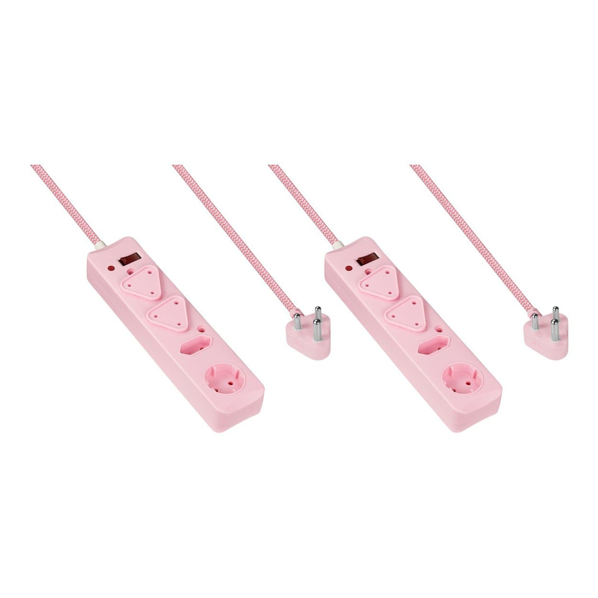 Switched 4-Way Surge Multiplug 0.5m Pink MS-8500-05-PK-BUN