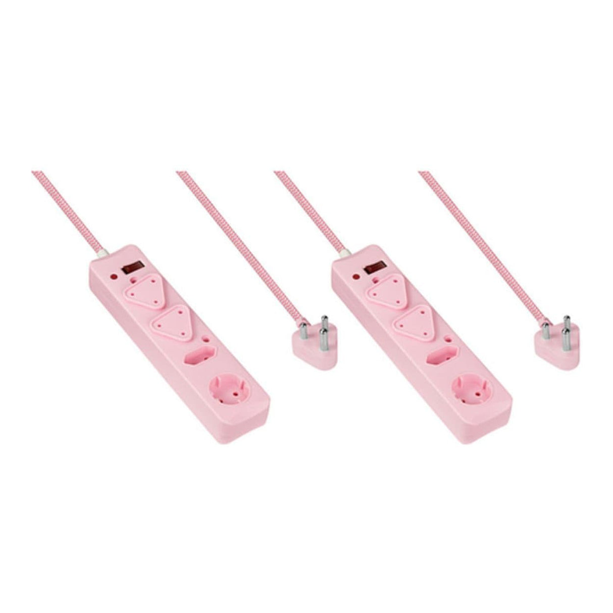 Switched 4-Way Surge Multiplug 3m Pink 2-pack MS-8500-3-PK-BUN