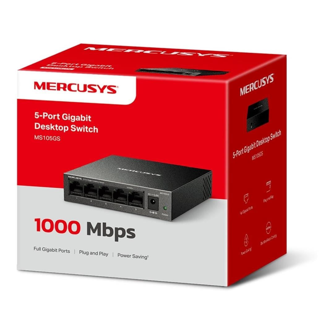 Mercusys MS105GS 5-Port Gigabit Desktop Switch