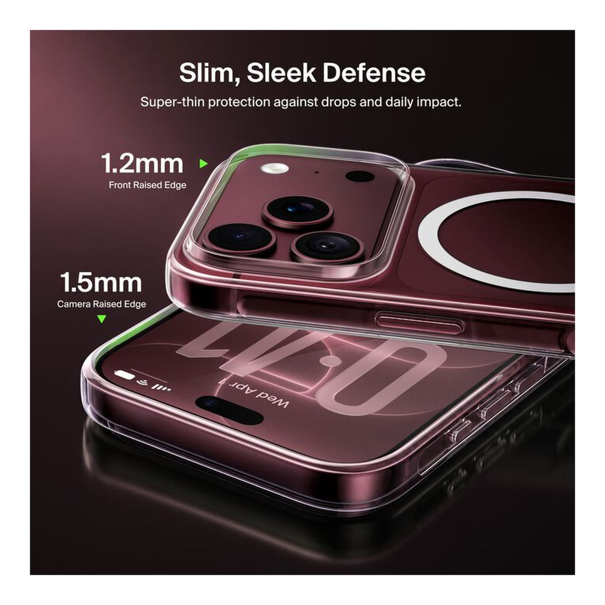Belkin Clear Series MagSafe Compatible Case for Apple iPhone 18 Pro Max and iPhone 17 Pro Max Transparent MSA066HQCL