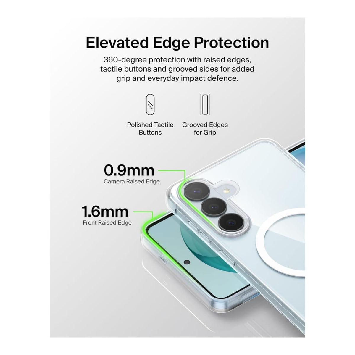 Belkin SheerForce Clear Series Magnetic Protective Phone Case for Samsung S26+ - Clear MSB013HQCL