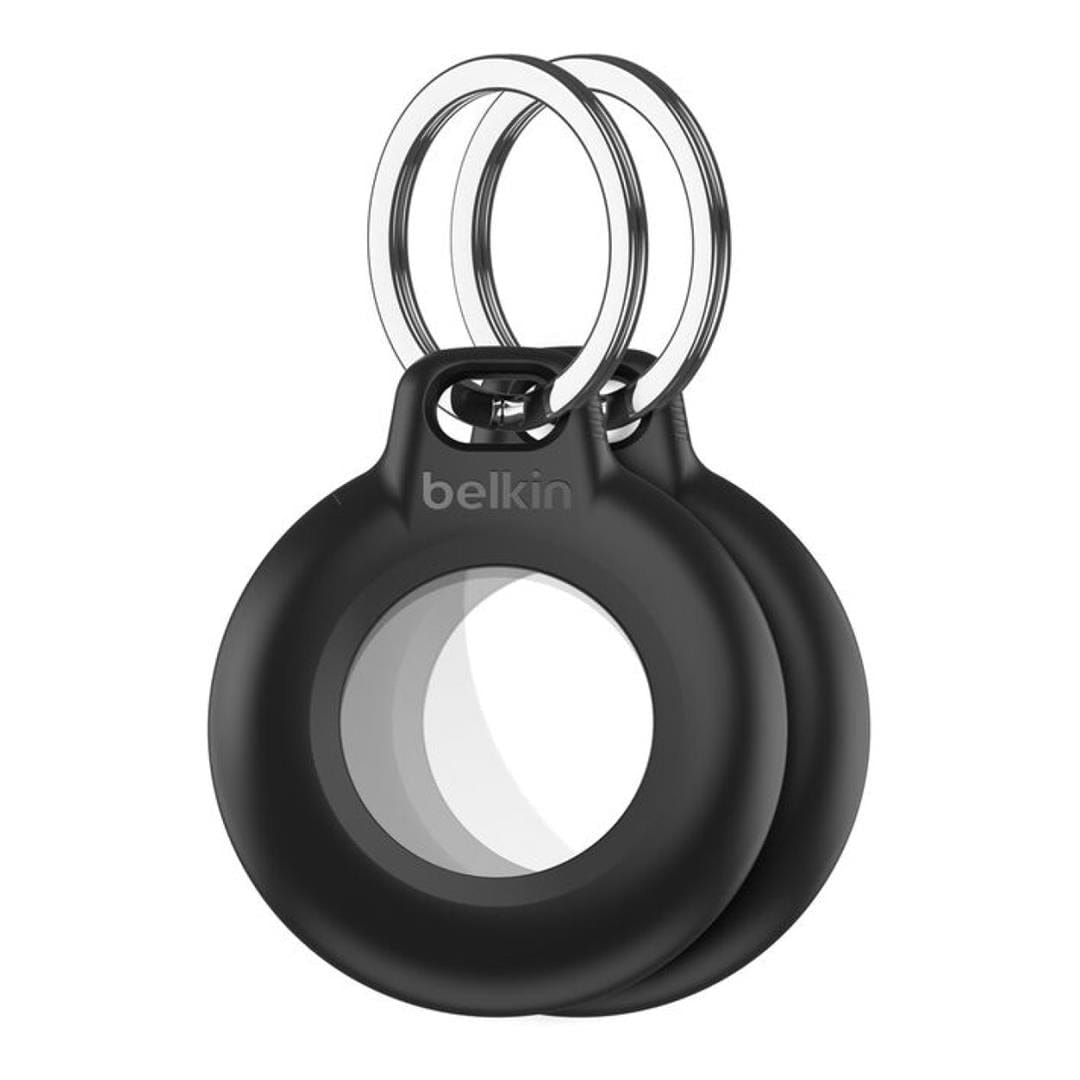 Belkin Waterproof Secure Holder with Key Ring for AirTag Black 2-pack MSC014BTBK-AZ