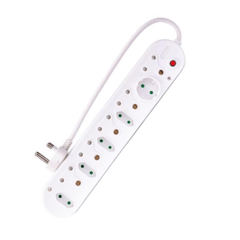 UniQue Electrosense 10 Way Multiplug with Surge Protection MUL1SS
