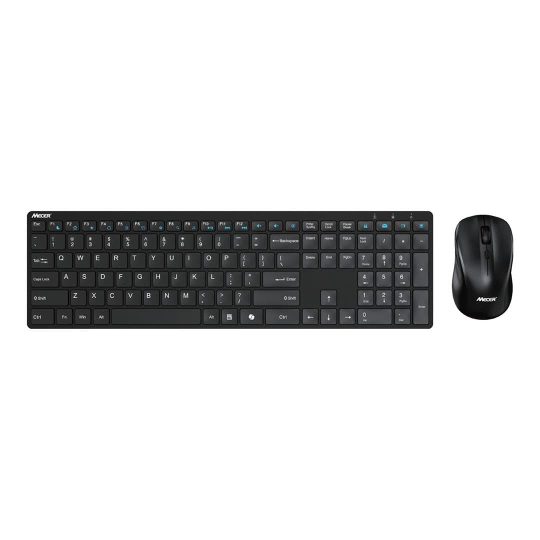 Mecer Ultra Slim Wireless Keyboard and Mouse Combo MW-119BK