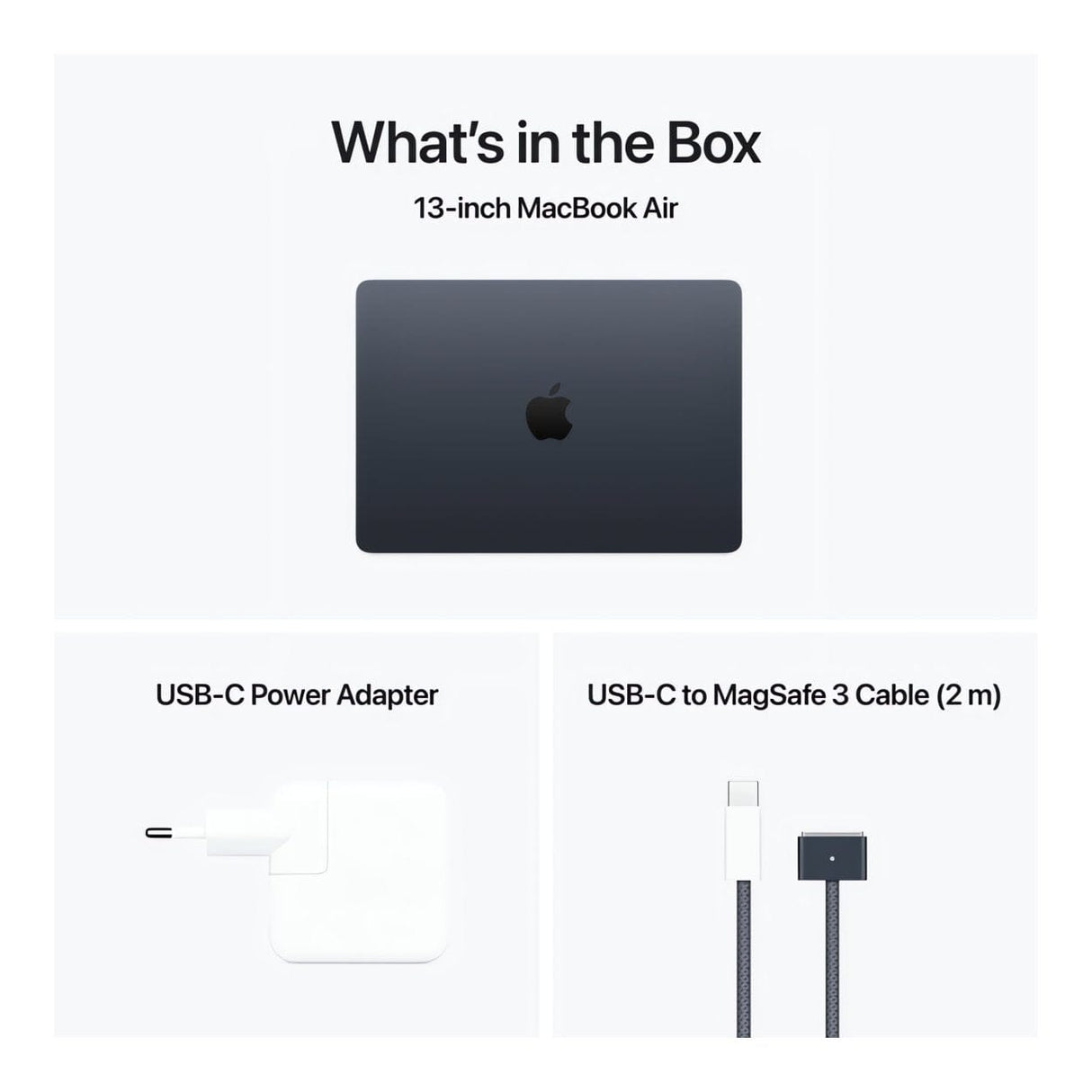 Apple MacBook Air 13.6-inch Retina Laptop - Apple M4 512GB SSD 16GB RAM macOS Midnight