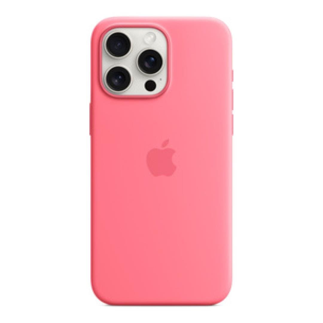 Apple iPhone 15 Pro Max Pink Silicone Case with MagSafe Support MWNN3ZM/A